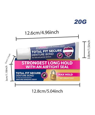 Dental prostheses bonding cream 20 g bond protection for dental prostheses extra strong bond fast bonding gel reduces gum complaints - Buy Online on GoSupps.com