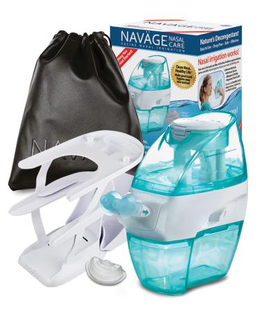 Navage Nasal Care Deluxe Bundle Nose Cleaner, 20 SaltPods, Triple-Tier Countertop Caddy, & Travel Bag. Clean Nose, Healthy Life! Save 22.90. 142.85 if Purchased Separately. Breathe Better Now! Black