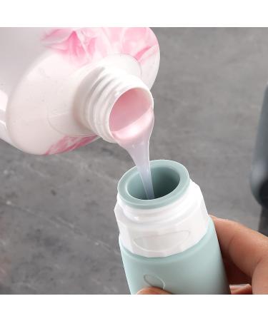 Gemice Travel Bottles - TSA Approved Leak-Proof BPA-Free Travel Container for Shampoo & Lotion - Refillable Gray Liquid Accessories - Buy Online on GoSupps.com