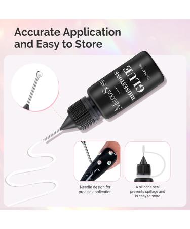 Buy MelodySusie Rhinestone Nail Glue - Strong Gel Adhesive for 3D Nail Designs (2 * 0.42 Fl Oz) - Perfect for Nail Gems and Rhinestones - Buy Online on GoSupps.com