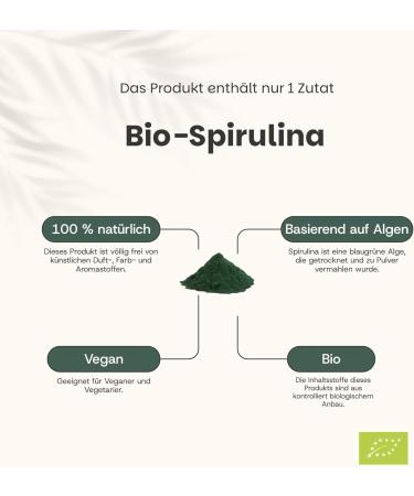  Cupplement Cupplement - Spirulina 150 Grams - Organic - Free Scoop - High Quality Powder - Buy Online on GoSupps.com