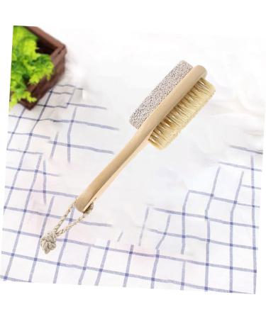 Beavorty Foot Brush Pumice Stone Heel Scrubber Foot Pumices feet Scrubber Remove Dead Skin Foot Stone Natural Remover Wooden Small Brush Pedicure File Scrub Brush Bristles Bamboo - Buy Online on GoSupps.com