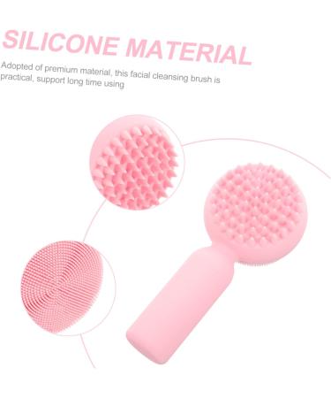 FRCOLOR Silicone face Brush Silicone Facial Exploration Silicone face exfoliator Skin Care Tools Silicone Handheld face Brush exfoliating Facial Brush Scrub Brush 3D Clean Silica Gel 11x5cm - Buy Online on GoSupps.com