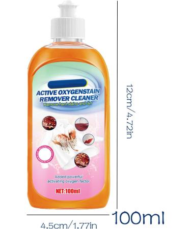 Clothing Grease Stain Remover | Clothing Stain Cleaning Agent with Multi Functions Laundry Supplies for Clothes Carpets Bed Linen Door Drapes Drapes Sofa - Buy Online on GoSupps.com