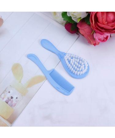 Baby Massage Comb Hair Brush Set with Soft Goat Bristles for Newborns and Toddlers - Buy Online on GoSupps.com