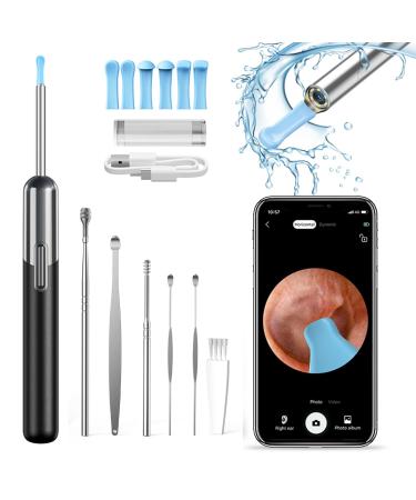 Qimic ear wax removal Otoscope wifi ear cleaner with camera IP67 waterproof ear endoscope 360 -wide angle Otoscope camera with 6 LEDs for iPhone Android smartphones and iPad - Buy Online on GoSupps.com