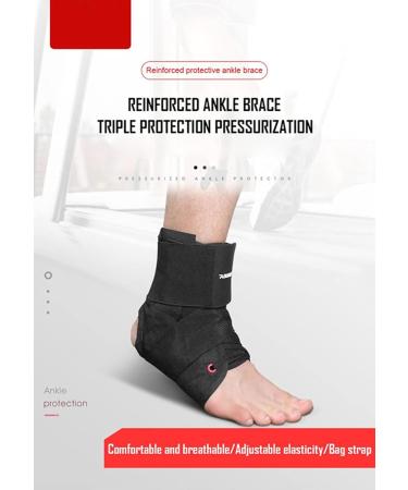 KeuLEn Adjustable Lace Up Ankle Brace for Men & Women | Support for Sprained Ankle Recovery | Stabilizer for Basketball Volleyball & Tennis - Small Black - Buy Online on GoSupps.com