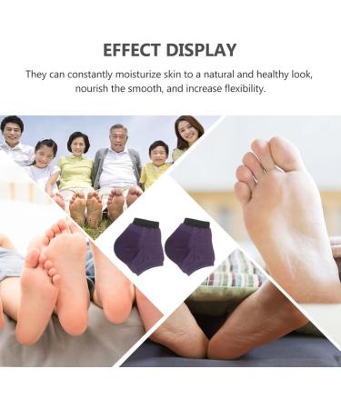 Milisten 5 Pairs Moisturizing Socks Foot Moisturising Socks Slipper Socks Dry Hard Cracked Skin Socks Cracked Spa Socks Moisturizing Heel Socks Dry Feet Anti-Crack Cotton Ankle Socks Purple - Buy Online on GoSupps.com