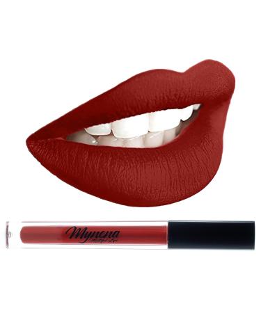 Mynena Red Matte Lipstick - Long-Lasting, Waterproof & Gluten-Free | Elle - Buy Online on GoSupps.com