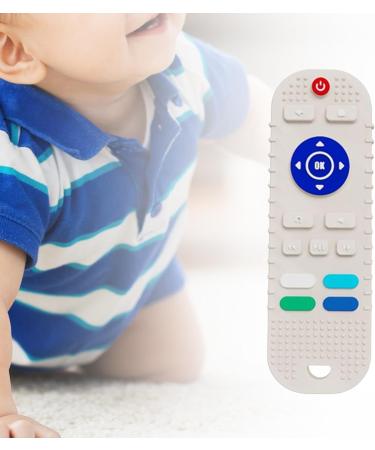 Kawehiop Silicone Baby Kitle - Safe Reliable Remote-Controlled Tooth Toy | Beige 4.5x14 cm - Buy Online on GoSupps.com