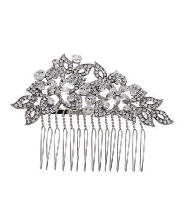 FRCOLOR 1pc Comb Tiara Womens Barrettes for Hair Goody Hair Clips for Women Hair Accessory for Women Bridal Headdress Rhinestone Headwear Rhinestone Headdress Rhinestone Bride Decorate