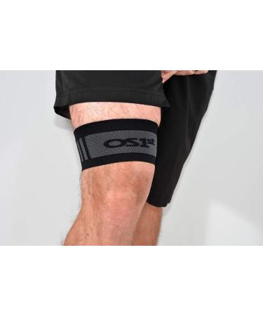 OS1st IT3 Iliotibial Band Performance Sleeve relieves ITB Syndrome, upper lateral knee stress and related pain easily slips on and stays in place using hyoallergenic gel stability Medium