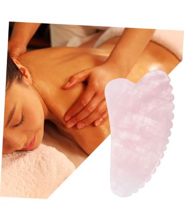 Healeved Scratching Board - Anti-Aging Gua Sha Plate & Crystal Scraping Tool for Face - Pink Jade Massage Board for Skin Care - Buy Online on GoSupps.com