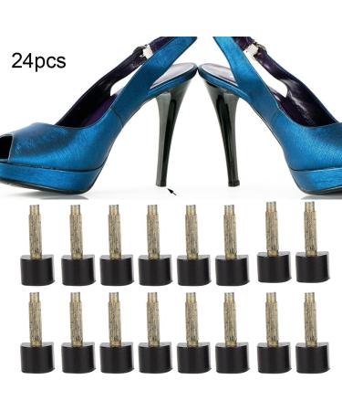 24-Piece High Heel Tips & Protectors Kit U-Type Non-Slip Replacement Shoes Repair (8-13mm) - Buy Online on GoSupps.com