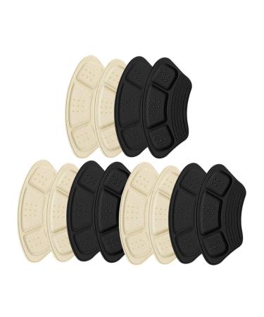 Healvian 6 Pairs Heel Cushion Pads Soft Shoe Inserts Heel Cushion Inserts Self-Adhesive Foot Care Protector Grips Liners for Men and Women
