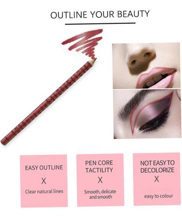  FRCOLOR FRCOLOR 12 Pieces Lip Pencil Eyeliner Delineador De Duracion Makeup Kit Makeup Supplies Makeup Accessory Lip Pencil Makeup Female Lip Pencil - Buy Online on GoSupps.com