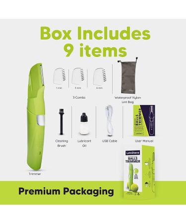 Letsshav Balls and Body Trimmer for Men - Electric Groin & Pubic Hair Trimmer | 90Min Run Time | V Shaped Head | Anti Snagging | Waterproof - Buy Online on GoSupps.com