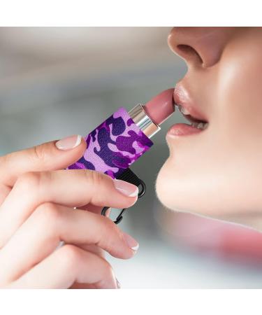 Outus 60 Pcs Lip Balm Holder Keychain for Standard Lip Balm - Bulk Elastic Lipstick Sleeve with Clip - Buy Online on GoSupps.com