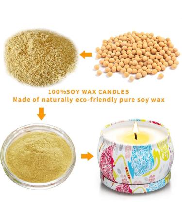 YMing Fragrance Candles Gift Set for Women | 4-Pack Soy Wax Aromatherapy Candles - Lavender Jasmine Vanilla | Perfect for Mother's Day Birthdays Christmas & Relaxation - Buy Online on GoSupps.com