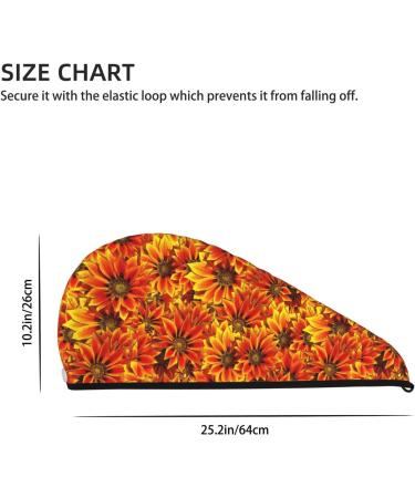 Buy Hair Towel Wrap - Quick Drying Turban with Button | Sunflower4 Hair Drying Towel for Fast Results - Buy Online on GoSupps.com