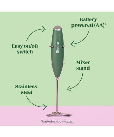 Bloom Nutrition Superfood Greens Powder Digestive Enzymes with Probiotics and Prebiotics Gut Health Bloating Relief Berry + Milk Frother High Powered Hand Mixer - Buy Online on GoSupps.com