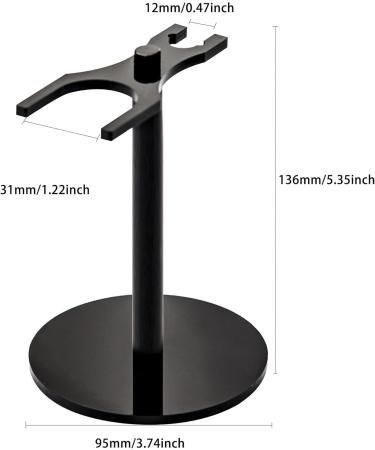 Tiardey Rust-Free Razor-Plane Stand | Robust Black Holder for Men's Rash & Facial Trim | Durable Razor Tool Storage - Buy Online on GoSupps.com
