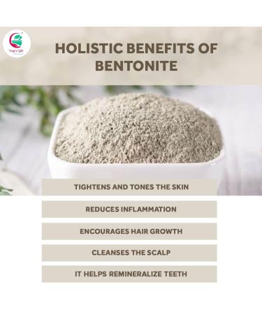 Bentonite Clay Powder 16 oz | 100% Pure Natural Clay for Face Masks & Soap Making | Yogis Gift - International Shipping Available - Buy Online on GoSupps.com
