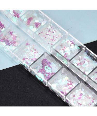 Shop GZSYY Nail Glitter Sequins - 12 Vibrant Colors for Stunning Nail Art & Manicure | International Shipping Available - Buy Online on GoSupps.com
