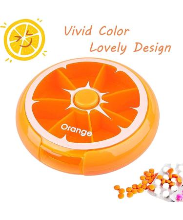 Weekly Pill Box - Cute Round Travel Organizer with 7 Compartments (Pack of 3) Perfect for International Use - Buy Online on GoSupps.com