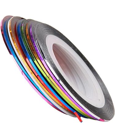 dijiusidy 30 Pieces Nail Art Sticker Removable Crafting Decorations Exquisite Striping Tape Manicure Line Strips Decor Supplies - Buy Online on GoSupps.com