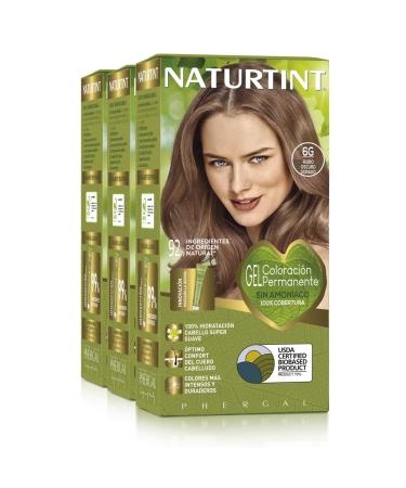 Natureint Biobased |Hair color oohne ammoniak |6g gold blonde dark |High proportion of natural ingredients3 pack |510 ml 6g.Goldblond dark 170 ml (3 pack)