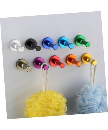 PRETYZOOM Towel Rack Clothes Hanger Black Robe Door Back Hanger Wall Hanger Hook up Space Aluminum Coat Hanger medium Purple - Buy Online on GoSupps.com