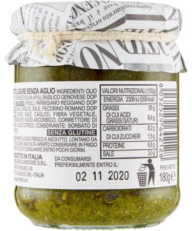  Italian Gourmet E.R. Ascheri 1960 Ligurian Pesto Without Garlic with Genoese Basil Set of 6 Pesto Sauces without Garlic with Genoese Basil 180 g + Italian Gourmet Tomato Pulp Box 400 g - Buy Online on GoSupps.com