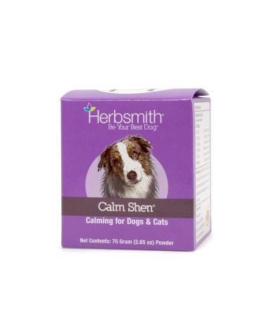 Herbsmith Calm Shen  Herbal Blend for Dogs & Cats  Natural Anxiety Remedy for Dogs & Cats  Feline and Canine Calming Supplement Powder 75g Powder