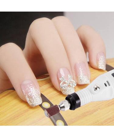 Nicoone Nail Drill Machine Portable Electric Nail Files Kit with 6 Grinding Pin Nail Drill Kit Manicure Pedicure Polishing Shape Tools for Home and Salon Use Grey - Buy Online on GoSupps.com