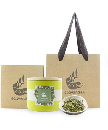 COLORFULTEA - 80g (2.85 oz) - Chinese Green Tea - Snow Water Cloud Green Tea/Cloud Mist Green Tea - Top Grade High Mountain Organic Green Tea - Buy Online on GoSupps.com