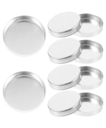 NOLITOY 10 Pcs Empty Round Metal Pans Aluminum Tin Palette Pans Cosmetic Eyeshadow Blush Lipstick Organizer for Eyeshadow Palette Magnetic Makeup Palette 20mm