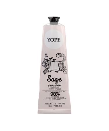 YOPE Natural Hand Cream Sage and Green Caviar 98% natural ingredients 100ml