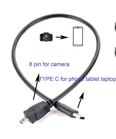 GuangMaoBo OTG Type-C USB-C Data Cable for Nikon Camera Transfer | Compatible with D3300, D750, D5300, D7200, D3200, Coolpix L340, L32, A10 - UC-E6 UC-E23 UC-E17 - Buy Online on GoSupps.com