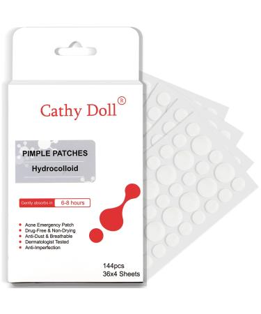 Cathy Doll Pimple Patches Hydrocolloid Acne Pimple Patches for Face Invisible Zit Absorbing Stickers for Skin Care Blemish Cover