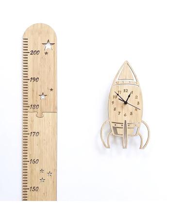 Homury Wooden Yardstick for Children - Natural Measuring Bat & Growth Chart Decor (200 cm) - Perfect for Kids' Rooms & Educational Play - Buy Online on GoSupps.com