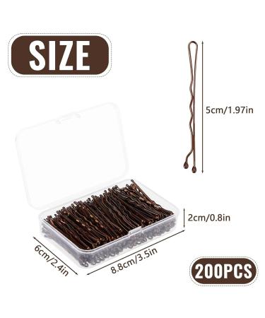200 Hair Needles - Shaft Shape Hairpins for Women & Kids | Bulk Hair Clips & Jewelry in Brown | Stylish & Versatile Hair Accessories - Buy Online on GoSupps.com