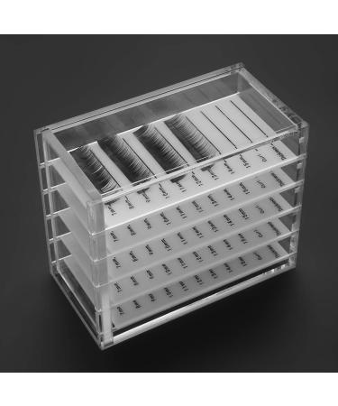 Shop Premium Lash Storage Organizer - 5 Layer Plastic Box for False Eyelashes | Ideal Eyelash Extension Tools & Pallet Holder - Buy Online on GoSupps.com