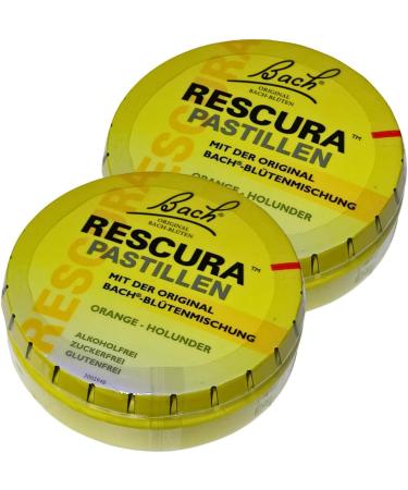 Bach Original Rescura Pastilles - Fruity Calm & Inner Peace | 2x 50g Bach Flower Mixture - International Shipping Available - Buy Online on GoSupps.com