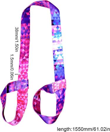 GORGECRAFT 2PCS 61 Inch Adjustable Yoga Mat Carrier Straps - Multi-Purpose Sling Band for All Yoga Mats (Colorful) - Buy Online on GoSupps.com