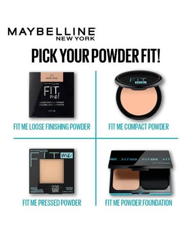 Maybelline Fit Me Matte + Poreless Pressed Face Powder Makeup Toffee - Pack of 2 - Buy Online on GoSupps.com