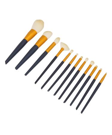 ZJchao 12-Piece Makeup Brush Set | Beginner Eyeshadow Powder Blush & Concealer Brushes with Orange PU Case - Perfect for International Shipping - Buy Online on GoSupps.com