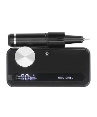 Electric Nail Grinder Set Portable Electric Nail Polisher for Nail Artist for Nail Grinding (Black)