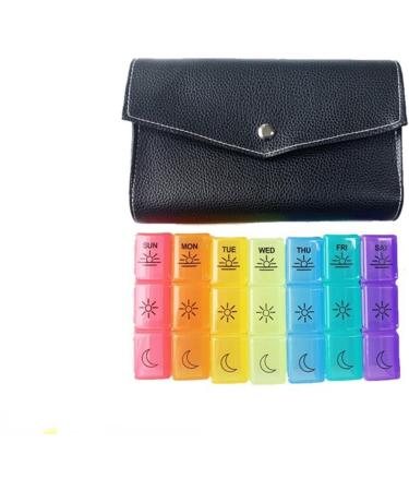 HEXEH Seven Days Pill Box - 21 Grid Portable Medicine Organizer for Travel & Daily Use - Buy Online on GoSupps.com