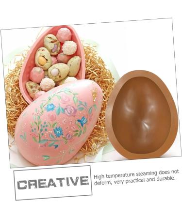 IMIKEYA Egg Silicone Mold Handmade Soap Easter Egg Resin Easter Chocolate Molds Candy Easter Party Molds Bistuit Easter Egg Cake Silicone Dessert Molds Egg Shape Mousse Cake Silica Gel 3D 12.3X9.5X4CM Coffee - Buy Online on GoSupps.com